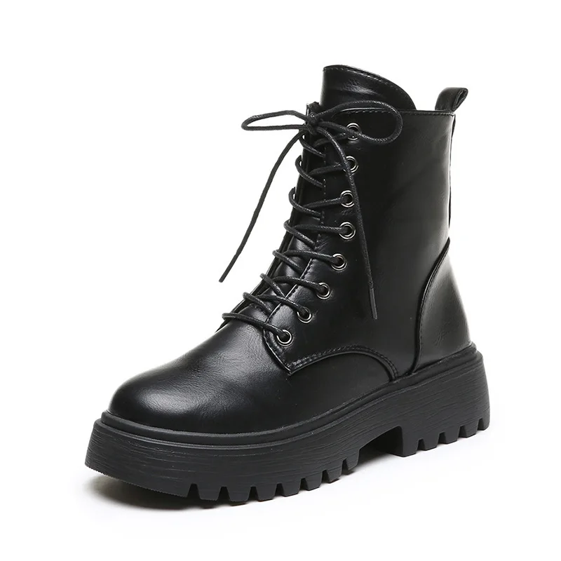 Autumn and new pure color women's leather winter 2021 boots waterproof platform British fashion boots women's Boots
Autumn and new pure color women's leather winter 2021 boots waterproof platform British fashion boots women's Boots