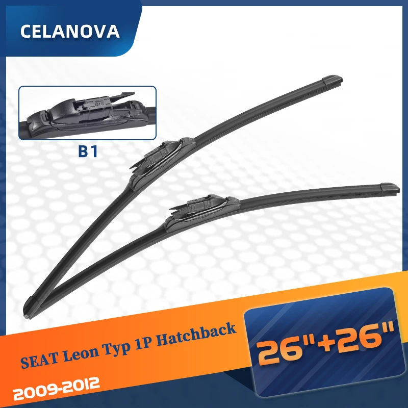 Щетка стеклоочистителя CELANOVA для SEAT Leon тип 1P Хэтчбек 2009 - 2012 26 дюймов + 26 дюймов бескаркасные резиновые стеклоочистители
Щетка стеклоочистителя CELANOVA для SEAT Leon тип 1P Хэтчбек 2009 - 2012 26 дюймов + 26 дюймов бескаркасные резиновые стеклоочистители