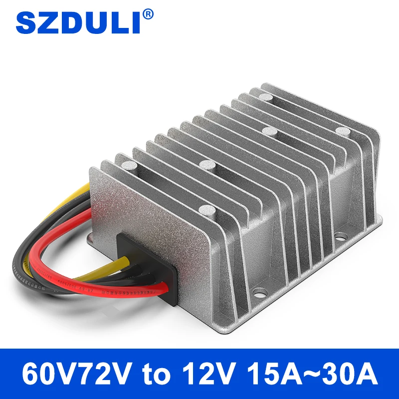 

48V60V72V to 12V DC power supply step-down module 20-85V drop 12V car power DC-DC converter