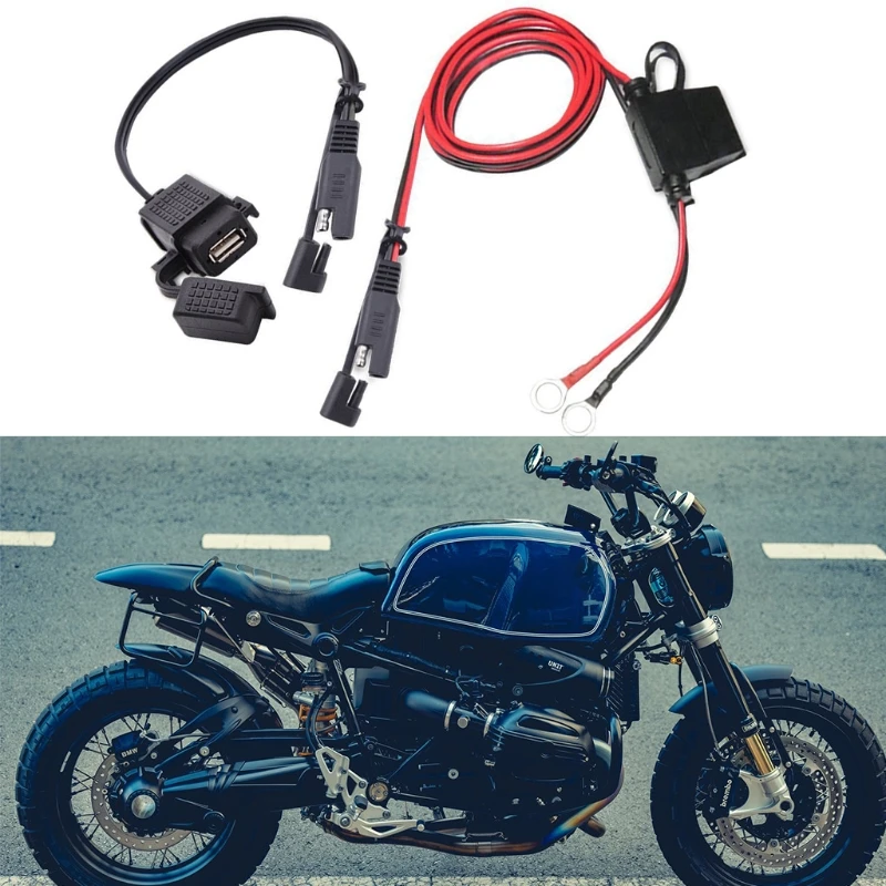 Universal Motorcycle Extension Power Adapter for Phone Tablet SAE to USB Charger Motorcycle Cellphone Charger
Universal Motorcycle Extension Power Adapter for Phone Tablet SAE to USB Charger Motorcycle Cellphone Charger