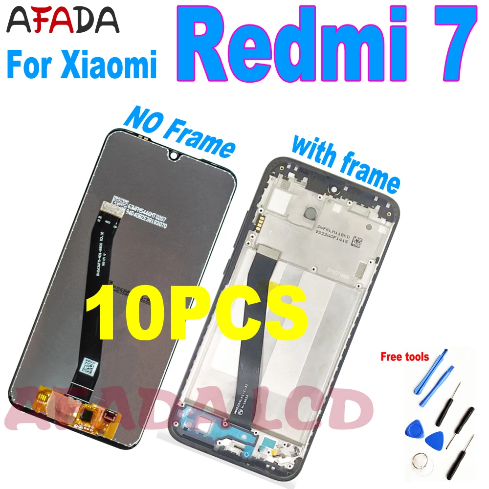 Оригинальный ЖК-дисплей 6,26 дюйма для Xiaomi Redmi 7, 10 шт., ЖК-дисплей, сенсорный экран, дигитайзер в сборе для Redmi7, сменный экран с рамкой 
Оригинальный ЖК-дисплей 6,26 дюйма для Xiaomi Redmi 7, 10 шт., ЖК-дисплей, сенсорный экран, дигитайзер в сборе для Redmi7, сменный экран с рамкой