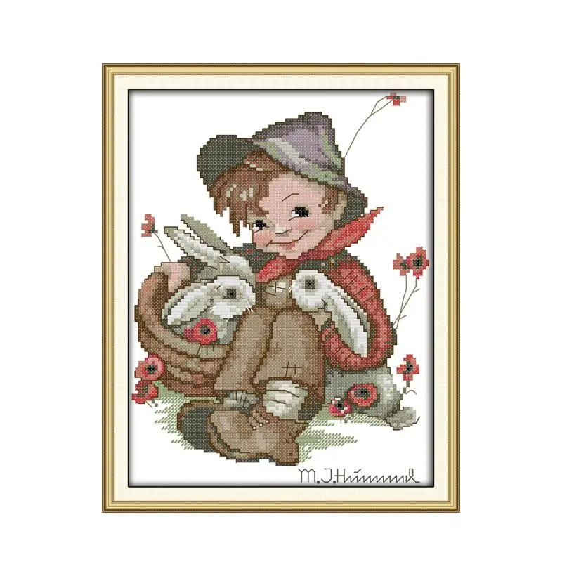 The boy and the little rabbit cross stitch kit cartoon 14ct 11ct print canvas stitching embroidery DIY handmade needlework plus
The boy and the little rabbit cross stitch kit cartoon 14ct 11ct print canvas stitching embroidery DIY handmade needlework plus