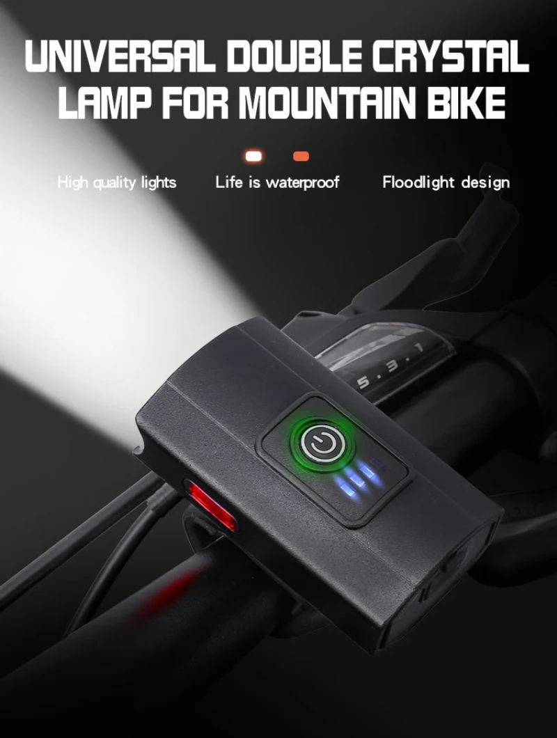 Usb Rechargeable Bicycle Light Headlight Flashlight Bike Accessories MTB Mountain Biking Equipment Waterproof Cycling Lamp
Usb Rechargeable Bicycle Light Headlight Flashlight Bike Accessories MTB Mountain Biking Equipment Waterproof Cycling Lamp