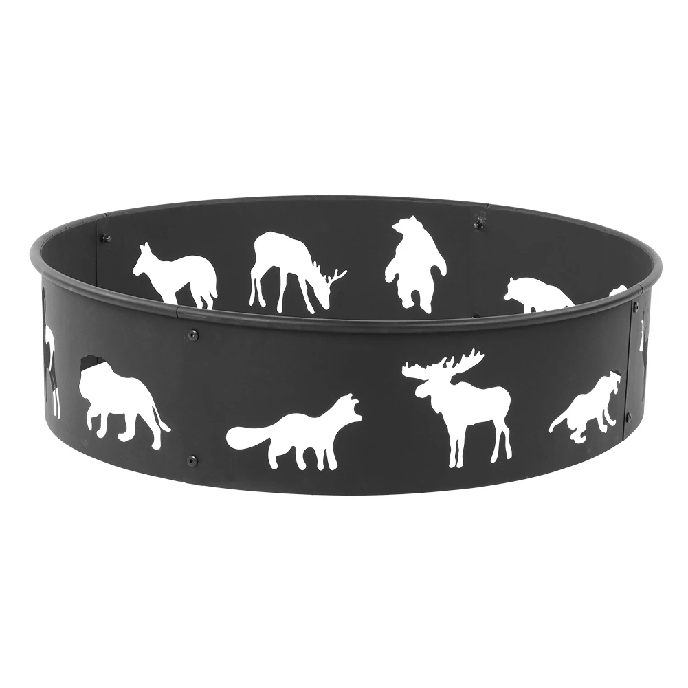 Portable Wrought Iron Animal Pattern Hollowed‑Out Steel Fire Ring For Outdoor Campfires Party Activities Supplies
Portable Wrought Iron Animal Pattern Hollowed‑Out Steel Fire Ring For Outdoor Campfires Party Activities Supplies