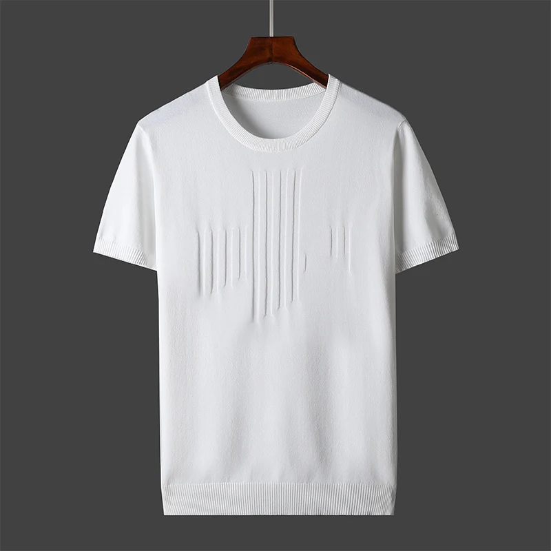Minglu New Summer Men's T-shirt Solid Color Pullover Men Causal O-neck Basic Sweater Male Classical Tops Soft Knitted Tees 7XL
Minglu New Summer Men's T-shirt Solid Color Pullover Men Causal O-neck Basic Sweater Male Classical Tops Soft Knitted Tees 7XL