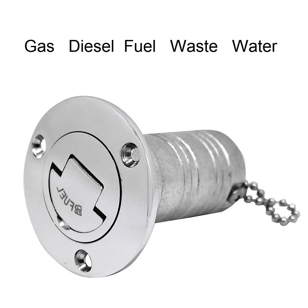 316 Stainless Steel Marine Boat Deck Fuel Filler Caps GAS DIESEL FUEL WASTE WATER 38mm 50mm Fill Caps Yacht Hardware Accessories
316 Stainless Steel Marine Boat Deck Fuel Filler Caps GAS DIESEL FUEL WASTE WATER 38mm 50mm Fill Caps Yacht Hardware Accessories