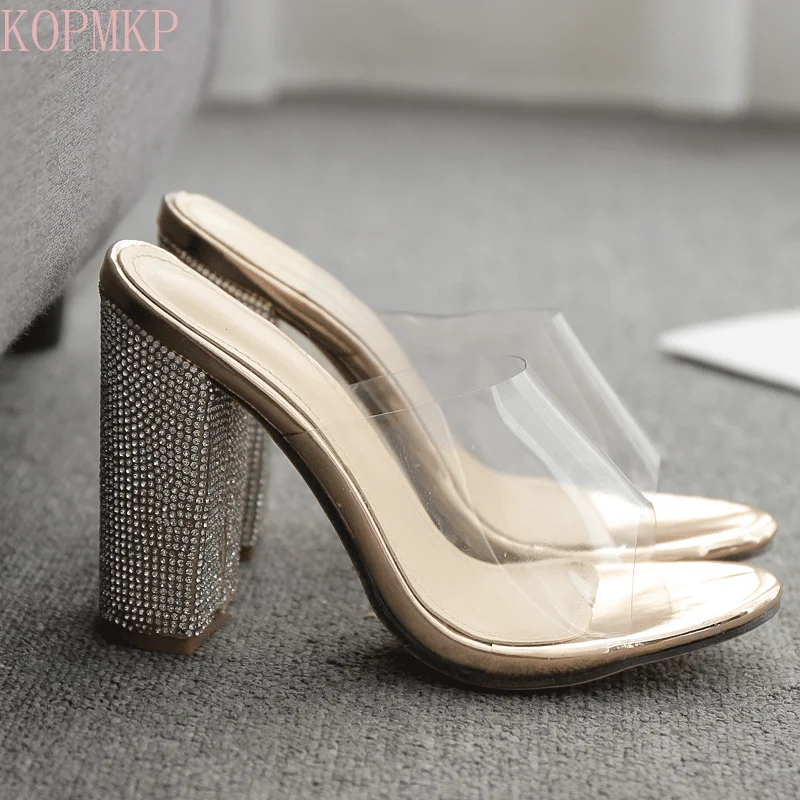 Diamond Web Celebrity INSFENG Thick Heel PVC Transparent Slippers Shoe for Women Slippers Women
Diamond Web Celebrity INSFENG Thick Heel PVC Transparent Slippers Shoe for Women Slippers Women