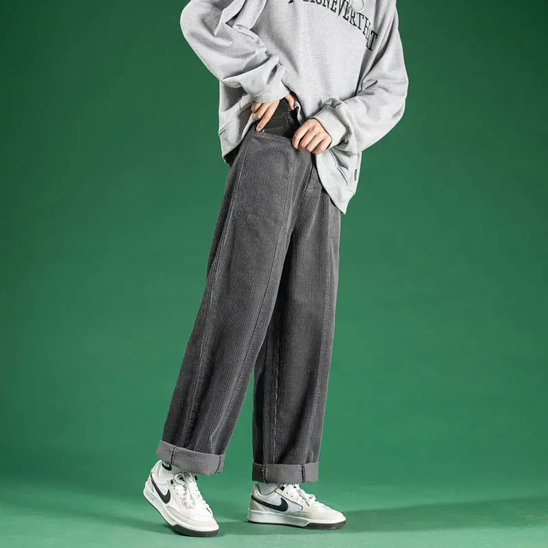 Spring Corduroy Pants Men's Retro Casual Pants Men Streetwear Korean Loose Hip-hop Straight Wide-leg Pants Mens Trousers S-XL
Spring Corduroy Pants Men's Retro Casual Pants Men Streetwear Korean Loose Hip-hop Straight Wide-leg Pants Mens Trousers S-XL