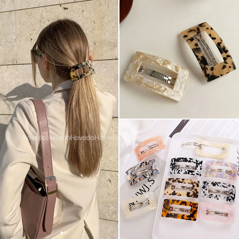 Fashion Acetate Geometric Hair Clips for Women Girl Headband Sweet Hairpins Large Size Hairclip Long Barrettes Hair Accessories
Fashion Acetate Geometric Hair Clips for Women Girl Headband Sweet Hairpins Large Size Hairclip Long Barrettes Hair Accessories