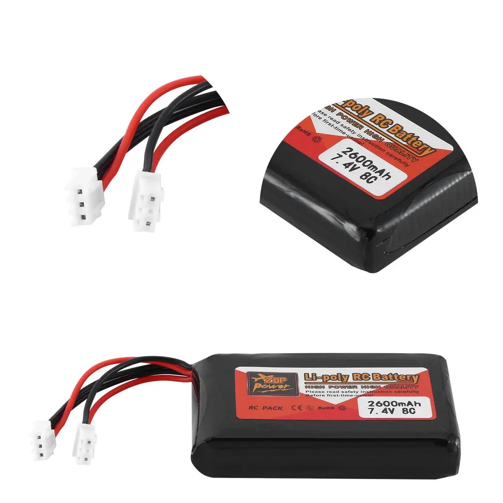 ZOP Мощность 7 4 V 8C 2600 мА/ч SM704665 Lipo Батарея для FrSky Taranis Q X7 передатчик запасная часть