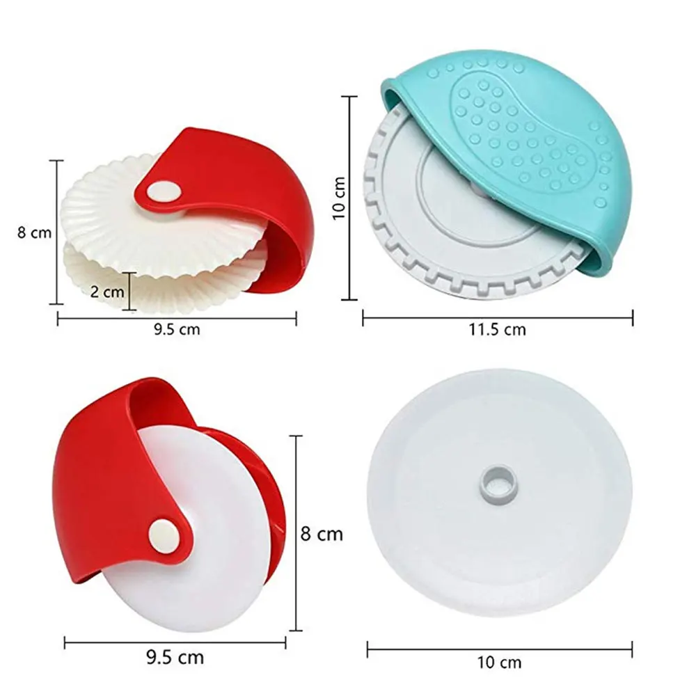 Kitchen Pizza Pastry Lattice Cutter Pastry Pie Decor Cutter Plastic Wheel Roller Pizza Pastry Pie Crust Baking Cutter Tools