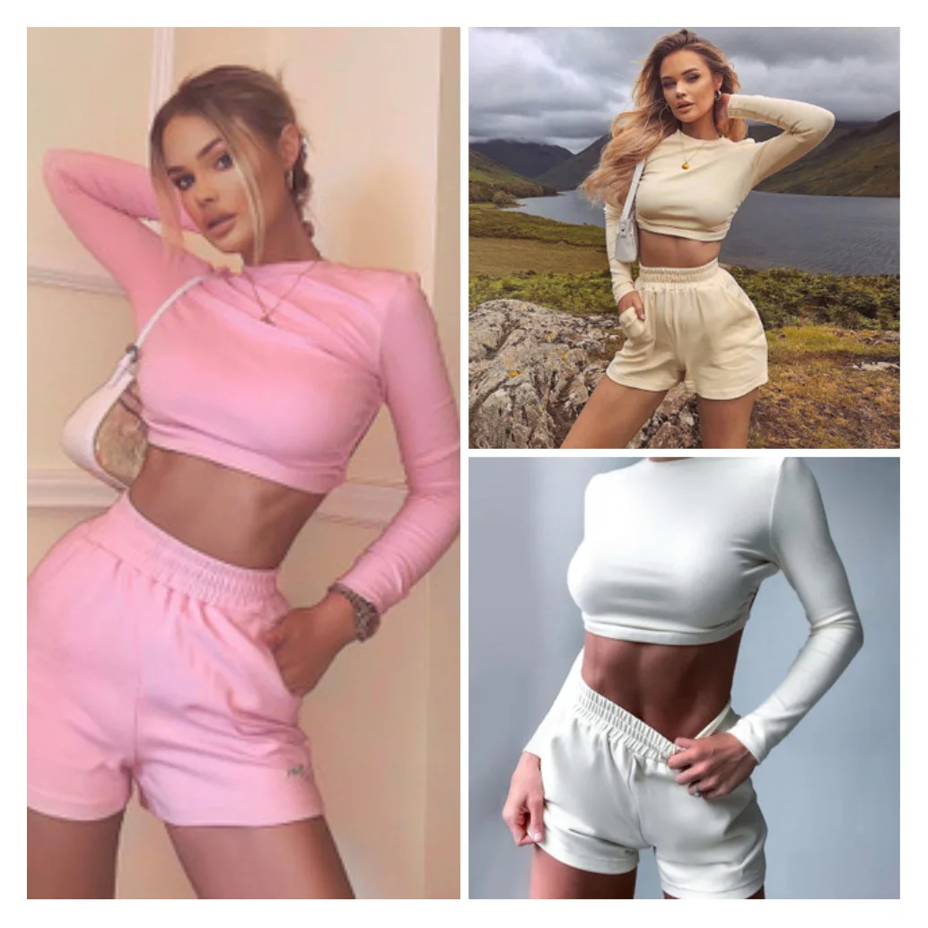 Fannic 2020 summer fashion sexy Back Hollow out top and shorts two-piece suit women
Fannic 2020 summer fashion sexy Back Hollow out top and shorts two-piece suit women
