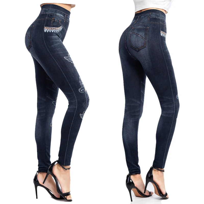 XS-3XL Women's Fashion Leggings Butterfly Printed Denim Pants Denim Like Faux Jeans Women Slim Fit Elastic Stretchy Jean
XS-3XL Women's Fashion Leggings Butterfly Printed Denim Pants Denim Like Faux Jeans Women Slim Fit Elastic Stretchy Jean