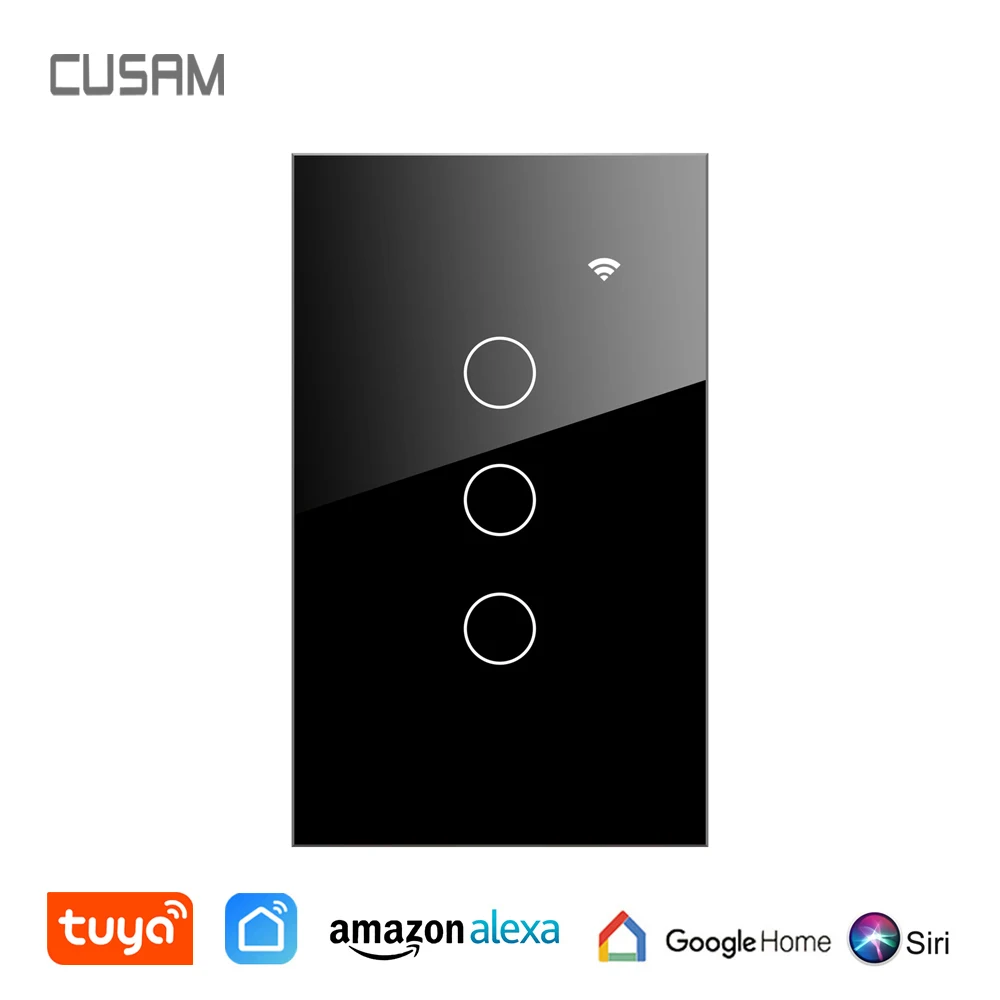 US Standard Glass Touch Sensor Wall Light Power Switch 1/2/3 Gang 1 Way AC 100-240V WIFI Alexa Siri Google Home Voice Control
US Standard Glass Touch Sensor Wall Light Power Switch 1/2/3 Gang 1 Way AC 100-240V WIFI Alexa Siri Google Home Voice Control