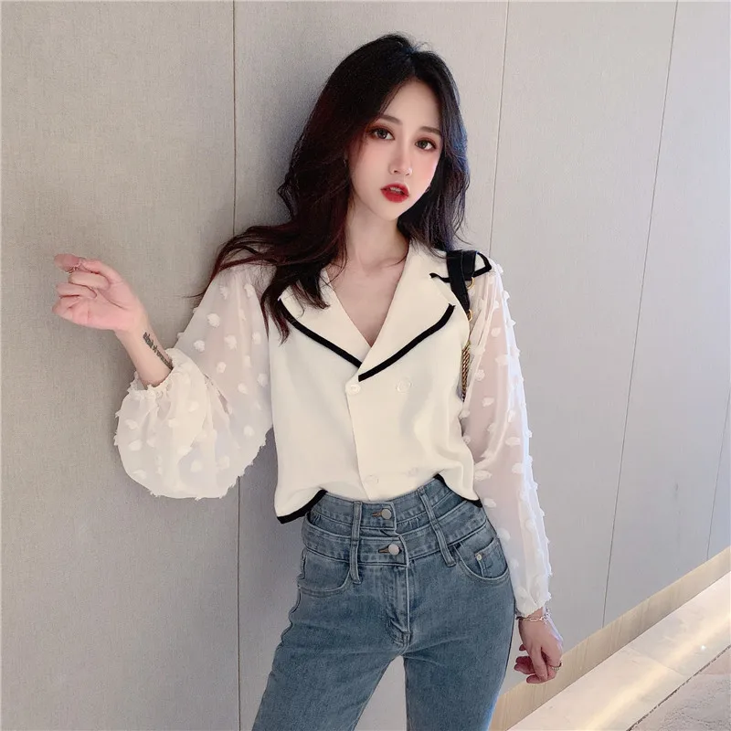 Fashion Spring Summer Chic Chiffon Shirts 2020 New Sexy Deep V-neck Loose Casual Tops Elegant Lantern Sleeve Fairy Shirts Blouse
Fashion Spring Summer Chic Chiffon Shirts 2020 New Sexy Deep V-neck Loose Casual Tops Elegant Lantern Sleeve Fairy Shirts Blouse