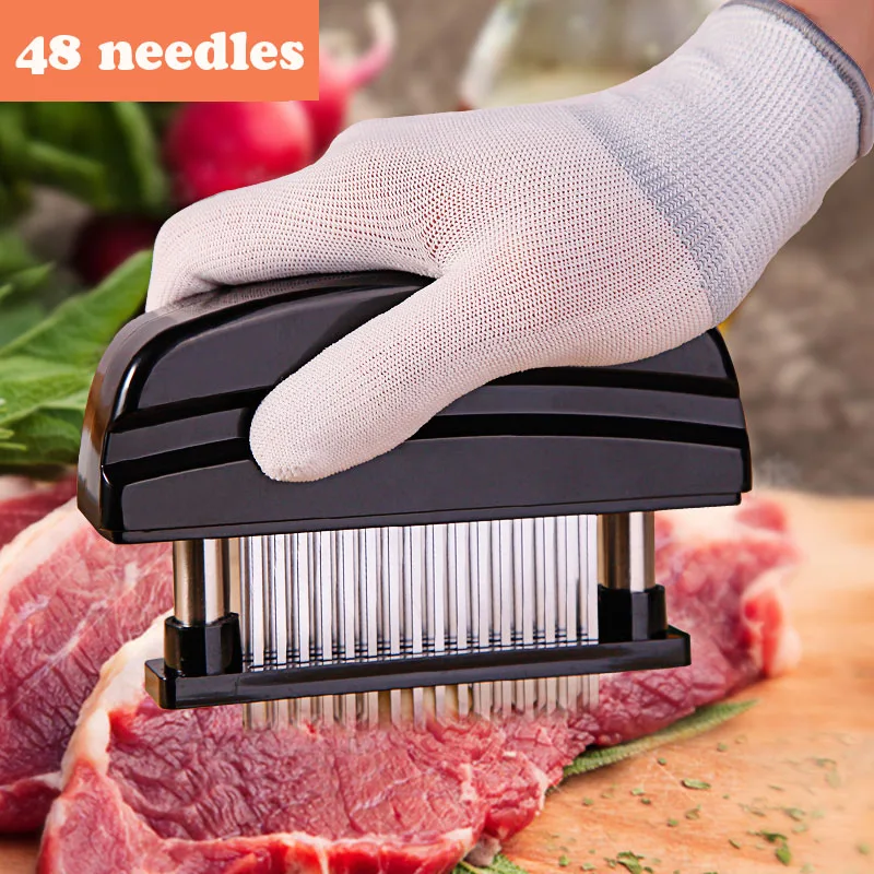 48 Blades Needle Meat Tenderizer Stainless Steel Knife Meat Beaf Steak Mallet Meat Tenderizer Hammer Pounder Cooking Tools
48 Blades Needle Meat Tenderizer Stainless Steel Knife Meat Beaf Steak Mallet Meat Tenderizer Hammer Pounder Cooking Tools
