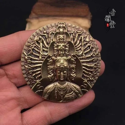 Thousand Hand Guanyin Medal Ornaments, Exquisite, Cast, Imitation 
Thousand Hand Guanyin Medal Ornaments, Exquisite, Cast, Imitation