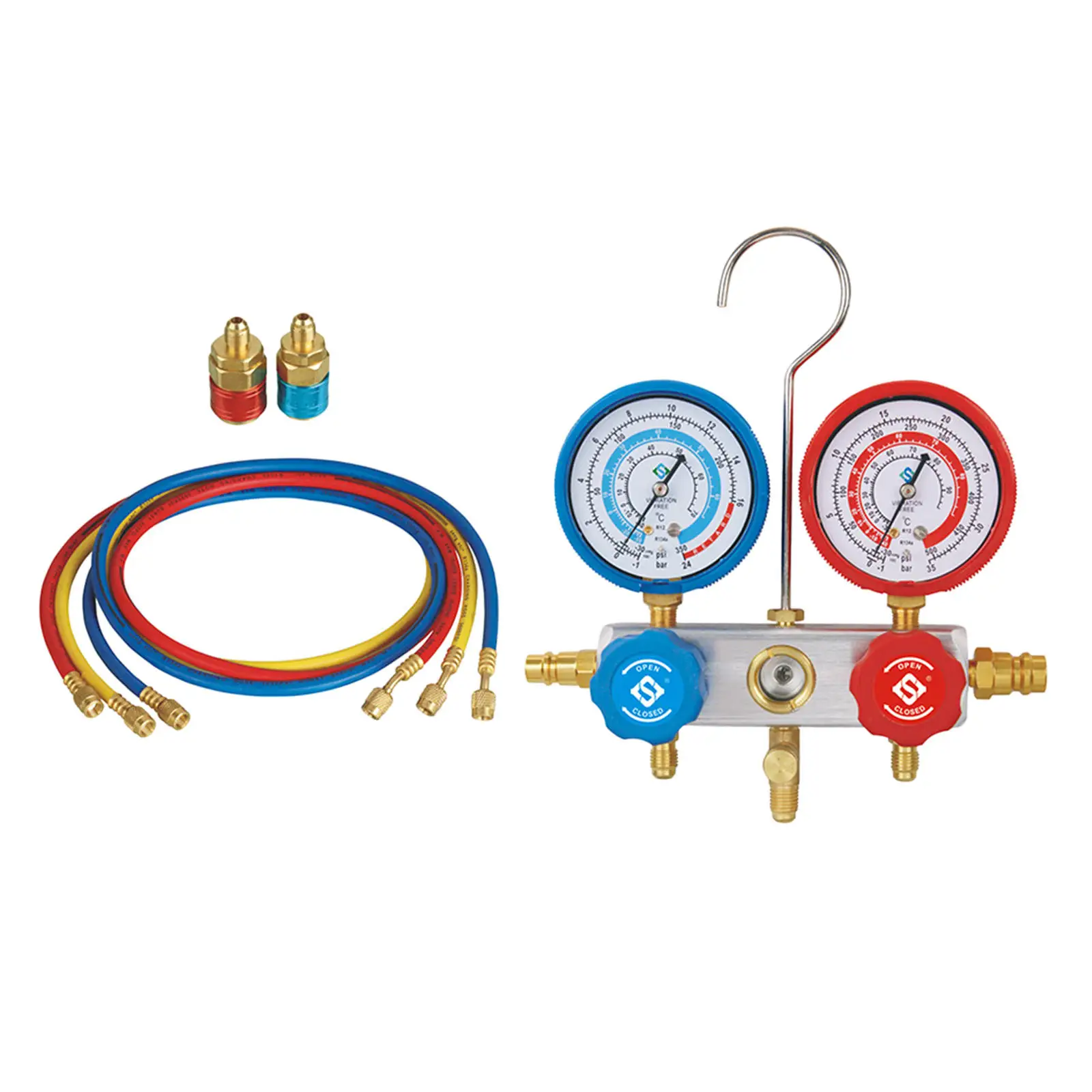 Car AC Refrigerant Charge Hose Kit Recharge Hose w/ Gauge Recharge Measuring Kit Air Conditioning Pressure Gauge for R134A R12
Car AC Refrigerant Charge Hose Kit Recharge Hose w/ Gauge Recharge Measuring Kit Air Conditioning Pressure Gauge for R134A R12