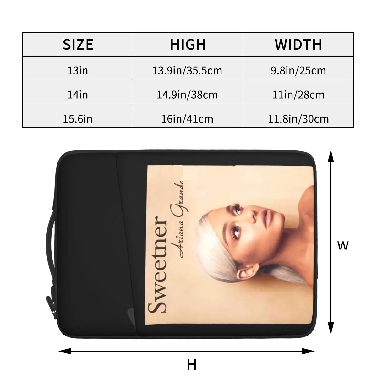 Album Cover Ariana Grande Sweetener Waterproof laptop bag 13 14 15 inch. Laptop bag protective cover for briefcase.
Album Cover Ariana Grande Sweetener Waterproof laptop bag 13 14 15 inch. Laptop bag protective cover for briefcase.