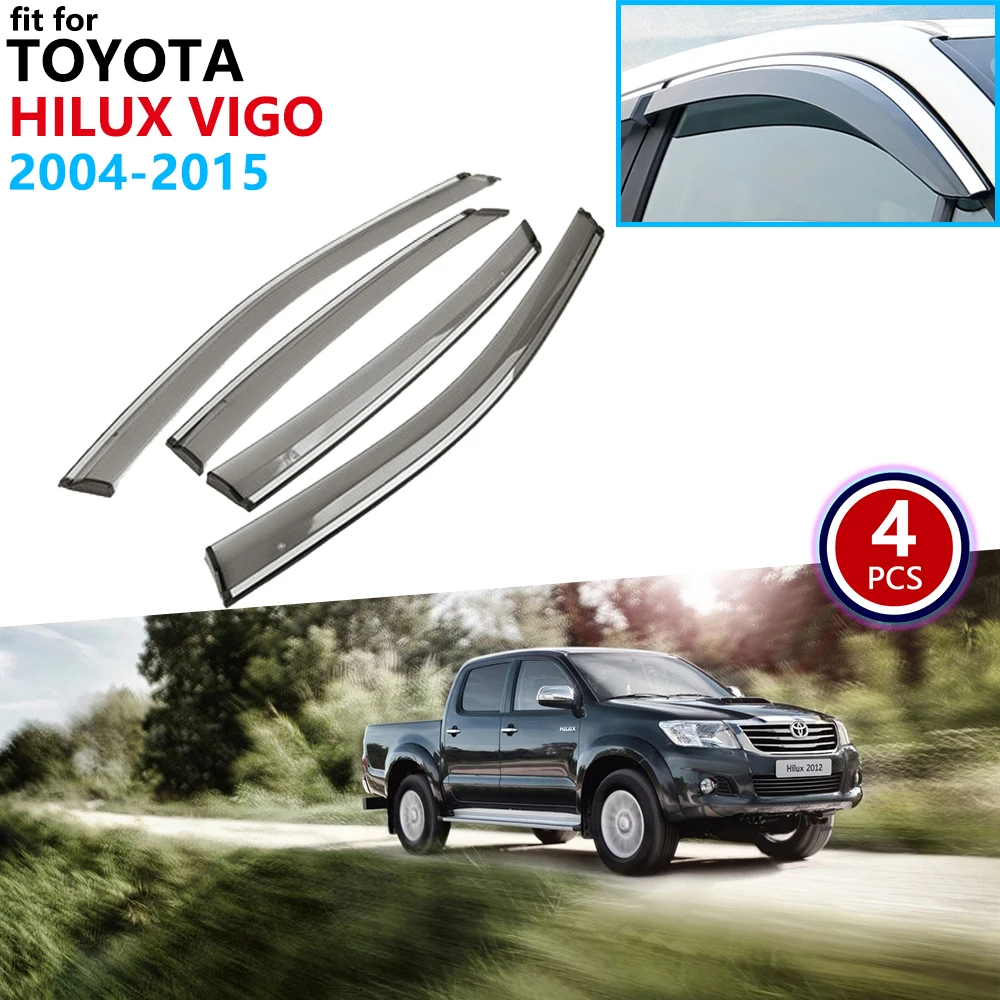 Для Toyota Hilux Vigo AN10 AN20 AN30 2004 ~ 2015 оконный козырек вентиляционные навесы защита от