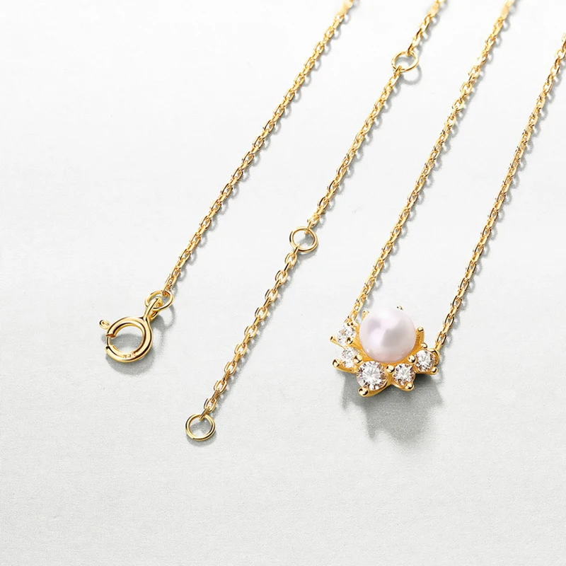 S925 Degree 9K Gold Natural Freshwater Pearl White Zircon Geometry Necklace 210330-09
S925 Degree 9K Gold Natural Freshwater Pearl White Zircon Geometry Necklace 210330-09