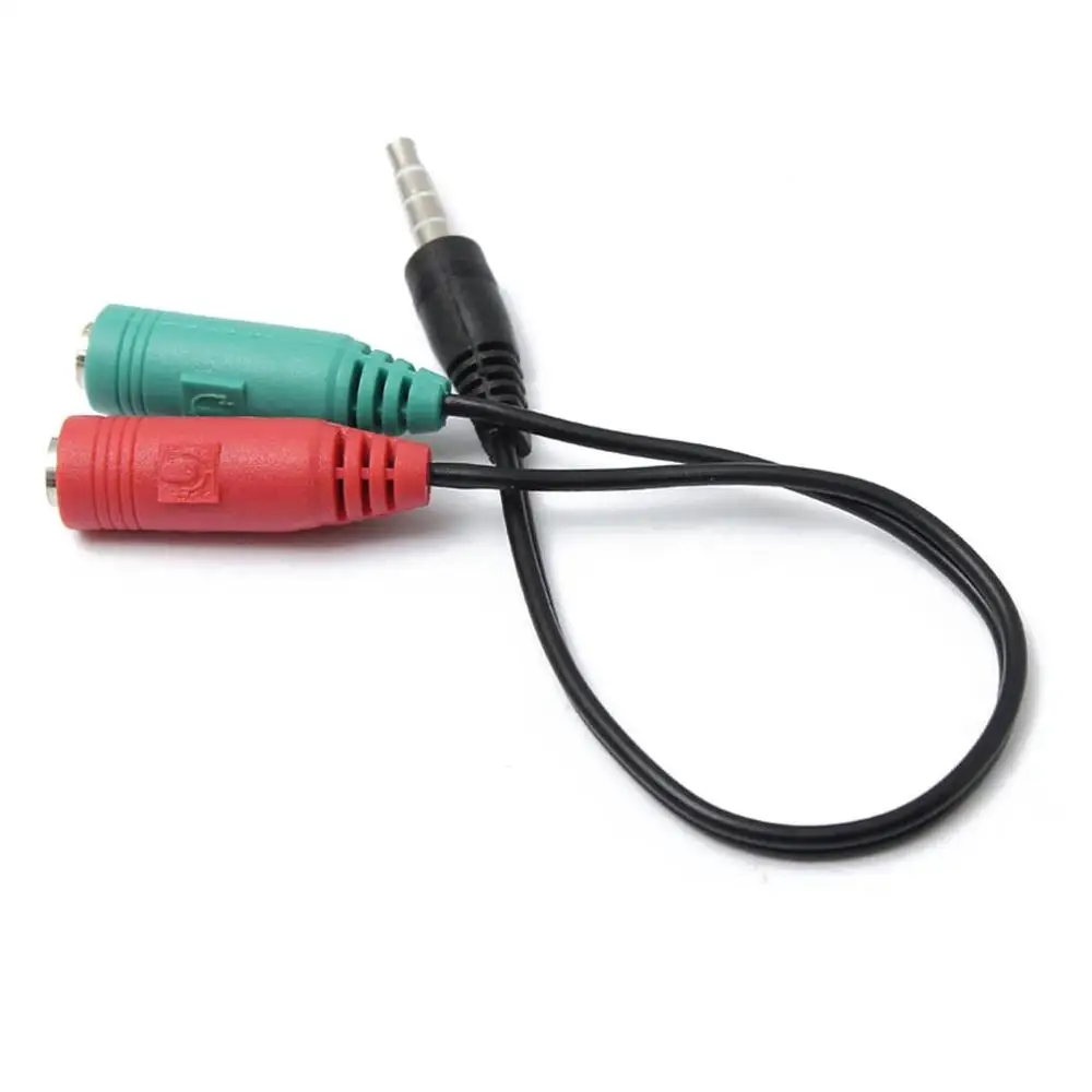 3.5mm AUX Audio Mic Splitter Cable Earphone Headphone Adapter Male To 2 Female
3.5mm AUX Audio Mic Splitter Cable Earphone Headphone Adapter Male To 2 Female