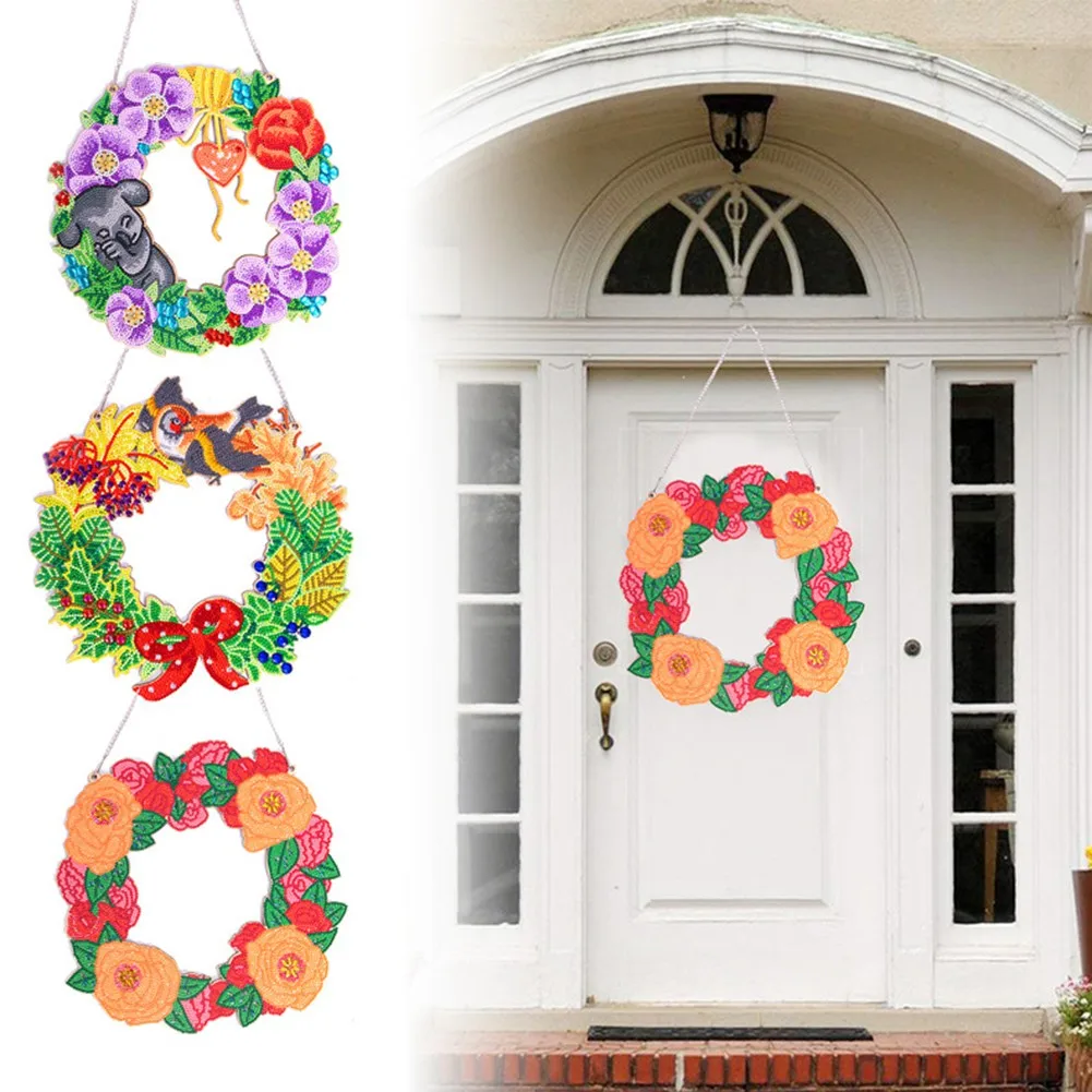 DIY 5D Spot Drill Diamond Wreath Xmas Wreath Kit Art Hang Crystal Wreath Garland Door Wall Hanging Decoration Gifts
DIY 5D Spot Drill Diamond Wreath Xmas Wreath Kit Art Hang Crystal Wreath Garland Door Wall Hanging Decoration Gifts