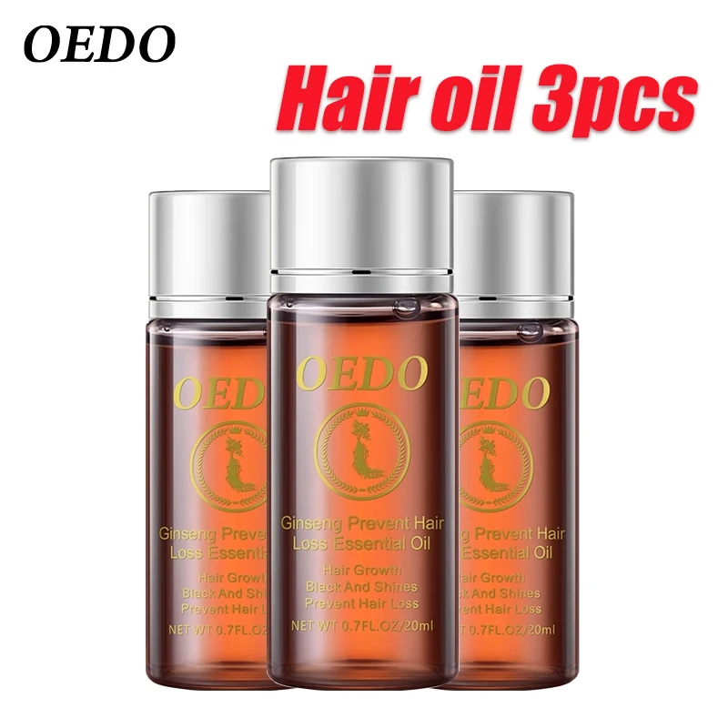 3PCS OEDO Ginseng Hair Growth Essential Oils Nourish Hair Roots Accelerate Hair Growth Repair Damage Hair Preventing Hair Loss
3PCS OEDO Ginseng Hair Growth Essential Oils Nourish Hair Roots Accelerate Hair Growth Repair Damage Hair Preventing Hair Loss