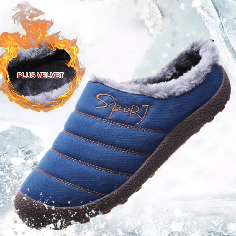 Waterproof Men Slippers Winter Push Velvet Slippers Non-slip Cotton Warm Shoes Indoor Outdoor Casual Shoes тапочки мужские
Waterproof Men Slippers Winter Push Velvet Slippers Non-slip Cotton Warm Shoes Indoor Outdoor Casual Shoes тапочки мужские