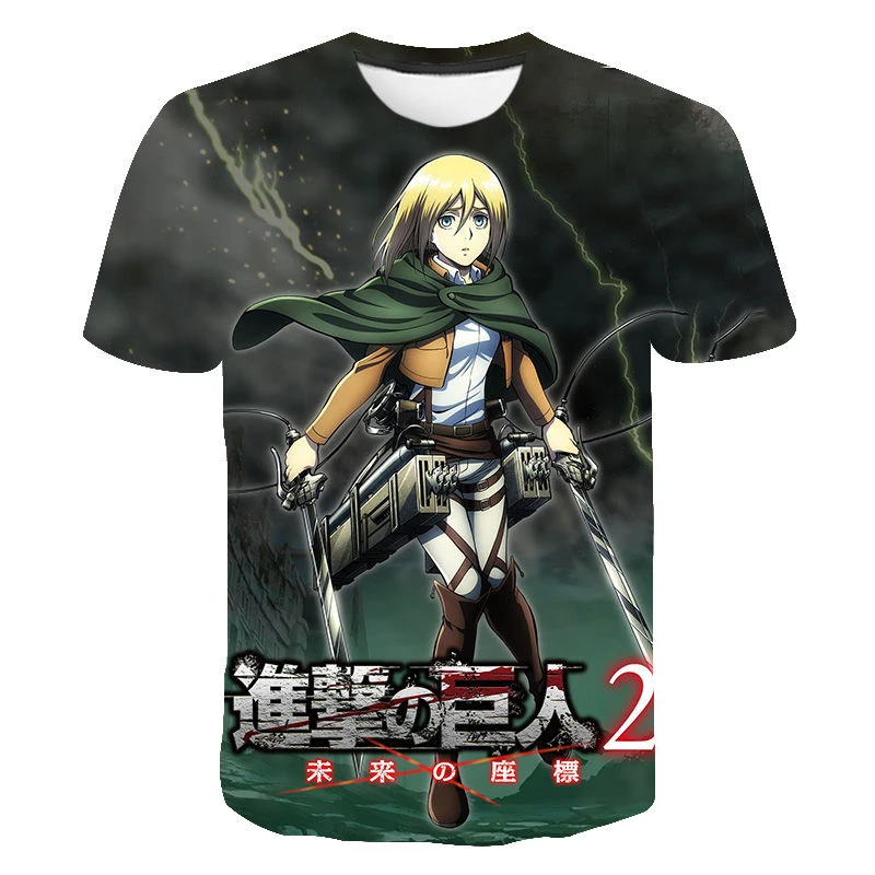 New Attack On Titan 3D Print T-shirt Anime Streetwear Men Women Fashion O-Neck T Shirt Harajuku Hip Hop Tees Tops Clothing Male
New Attack On Titan 3D Print T-shirt Anime Streetwear Men Women Fashion O-Neck T Shirt Harajuku Hip Hop Tees Tops Clothing Male