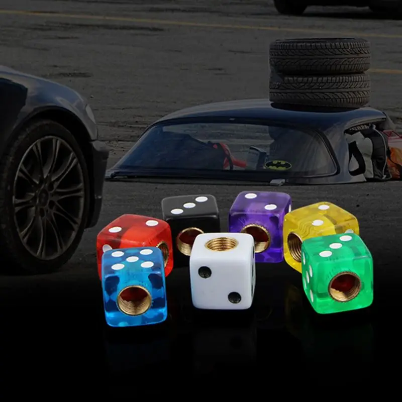 4pcs Dice Shape Car Truck Wheel Tire Air Valve Stem Cover Dust Cap Bicycle Valve Accessories
4pcs Dice Shape Car Truck Wheel Tire Air Valve Stem Cover Dust Cap Bicycle Valve Accessories