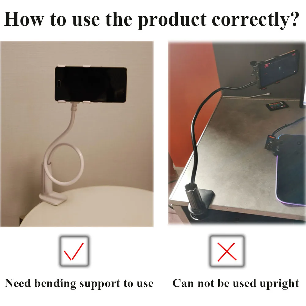 Universal Phone Holder Bed Clip Lazy Flexible Gooseneck Clamp Long Arms Mount for iPhone 8/7/6s Bed Desk Mobile Phone Holder
Universal Phone Holder Bed Clip Lazy Flexible Gooseneck Clamp Long Arms Mount for iPhone 8/7/6s Bed Desk Mobile Phone Holder