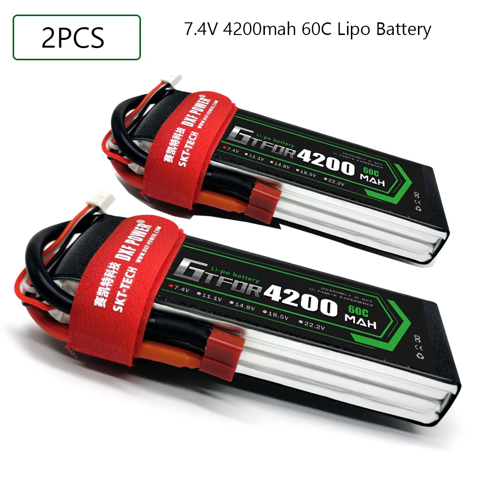 GTFDR 4200mAh Lipo battery 2S 7.4V 60C-120C XT60/DEANS/XT90/EC5 For AKKU Drone FPV Truck four axi Helicopter RC Car Airplane
GTFDR 4200mAh Lipo battery 2S 7.4V 60C-120C XT60/DEANS/XT90/EC5 For AKKU Drone FPV Truck four axi Helicopter RC Car Airplane