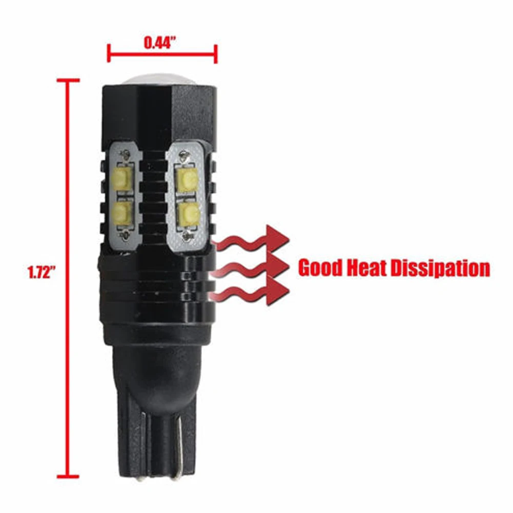 1Pair 12-24V T10 LED Light Bulbs 6000K White 50W 10 LED Chipset 700LM Bulb for Car Interior Dome Map Door Courtesy License Plate
1Pair 12-24V T10 LED Light Bulbs 6000K White 50W 10 LED Chipset 700LM Bulb for Car Interior Dome Map Door Courtesy License Plate