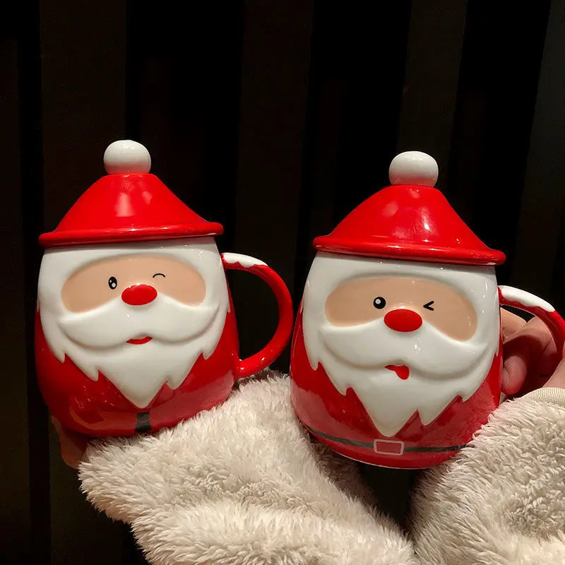Creative and cute Santa Christmas mug Milk Coffee Cup With Lid Spoon Office Home Tea Cup For Friends/Children Christmas Gifts
Creative and cute Santa Christmas mug Milk Coffee Cup With Lid Spoon Office Home Tea Cup For Friends/Children Christmas Gifts