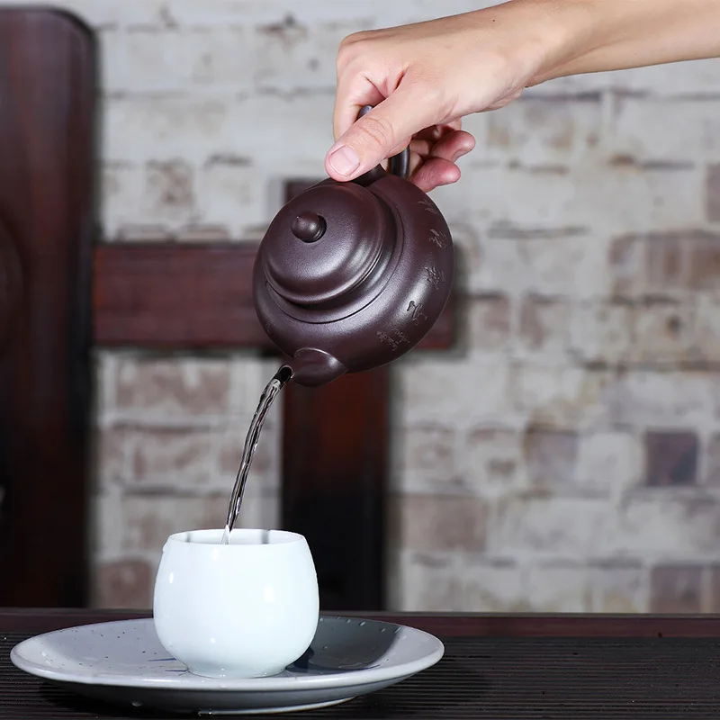 Yixing original mine purple clay teapot famous handmade teapot and tea set gift