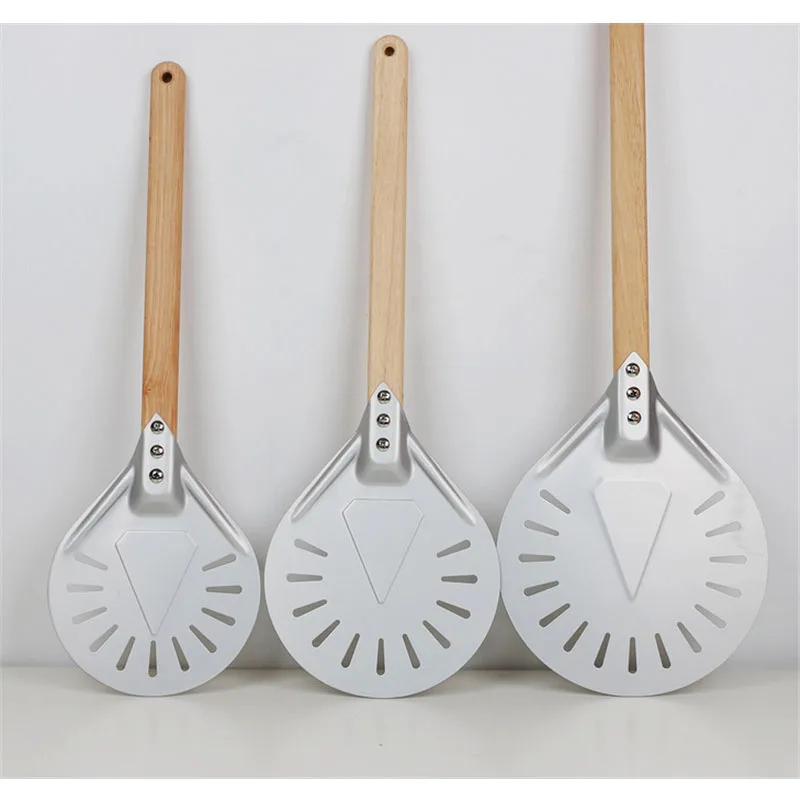 14 inch Big long Aluminum Pizza Shovel Peel With Long Handle Accessorie Pizza Paddle Spatula Nonstick Round Pan Baking turner
14 inch Big long Aluminum Pizza Shovel Peel With Long Handle Accessorie Pizza Paddle Spatula Nonstick Round Pan Baking turner