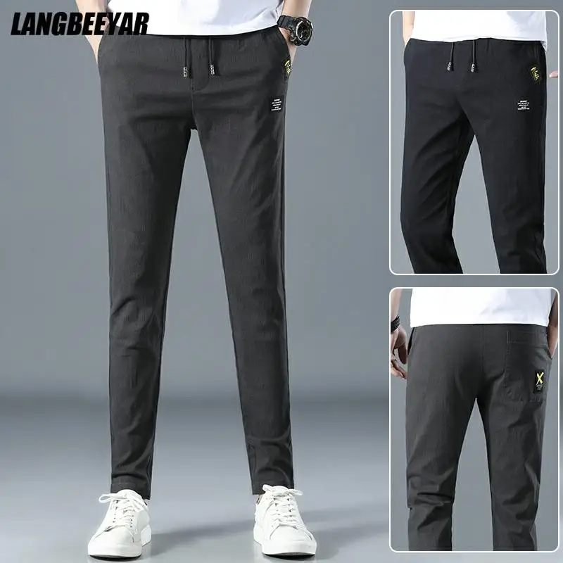 Top Quality New Brand Casual Fashion Streetwear Strappy Pants For Men 96% Cotton Elastic Trousers Mens Clothes 2021
Top Quality New Brand Casual Fashion Streetwear Strappy Pants For Men 96% Cotton Elastic Trousers Mens Clothes 2021