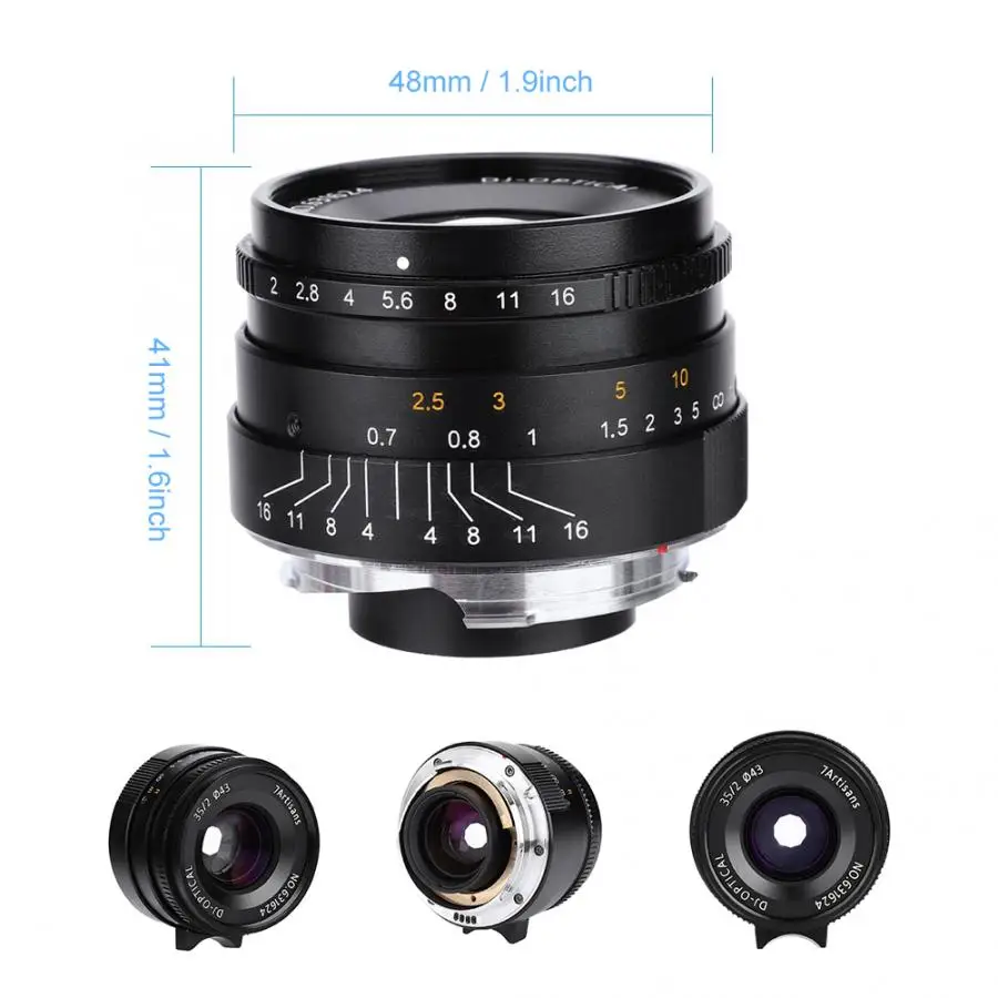 7artisans 35mm Full Frame F2.0 Manual Aperture Focus Lens for Leica Camera M2 M3 M4 M5 M6 M7 M8 M9 M9 PM10 M262 M240
7artisans 35mm Full Frame F2.0 Manual Aperture Focus Lens for Leica Camera M2 M3 M4 M5 M6 M7 M8 M9 M9 PM10 M262 M240