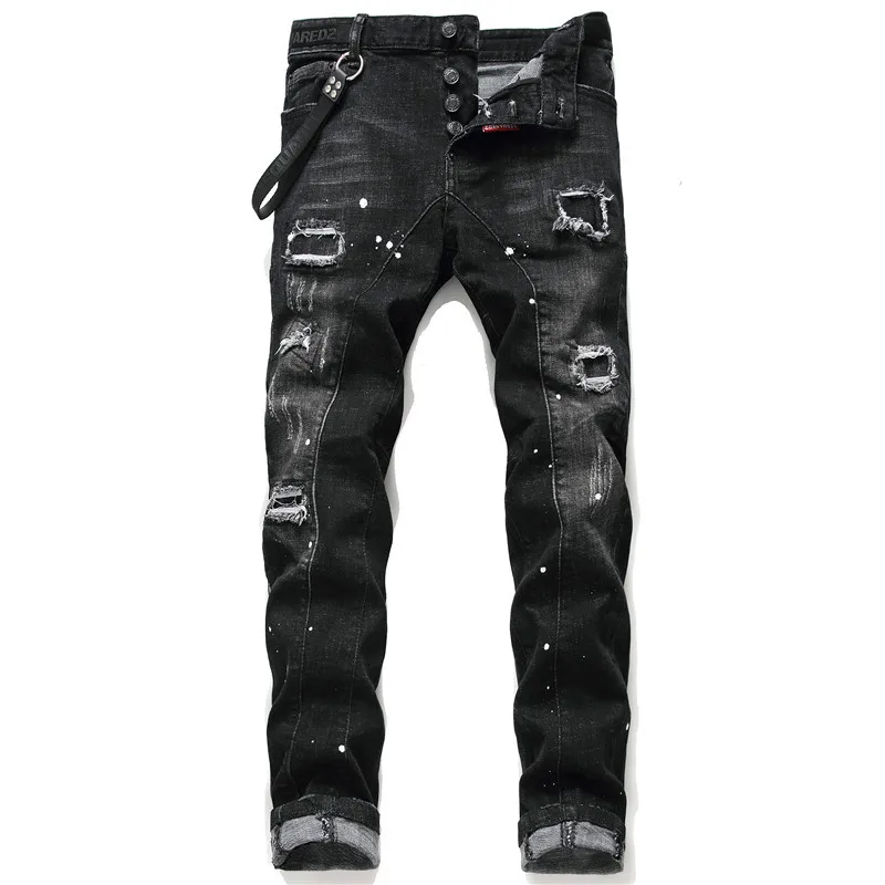 Hot Dsquared2 New Trend Fashion Men's Jeans Embroidery Tight Spring And Autumn Men's Jeans DSQ2
Hot Dsquared2 New Trend Fashion Men's Jeans Embroidery Tight Spring And Autumn Men's Jeans DSQ2