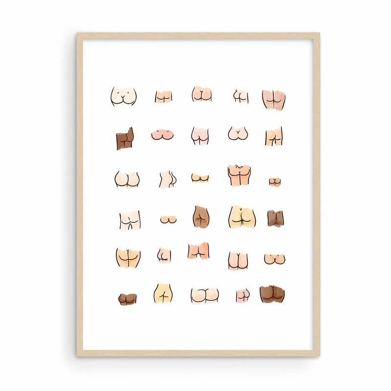 Sexy Butts Poster Bathroom Funny Butts Collage Cute Canvas Prints Wc Decoration Painting for Living Room Decoration Unframed
Sexy Butts Poster Bathroom Funny Butts Collage Cute Canvas Prints Wc Decoration Painting for Living Room Decoration Unframed
