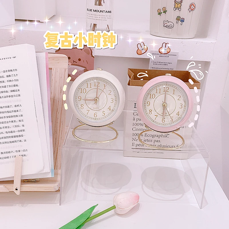 Pink Round Metal Clock Office Desktop Watch Table Clock Simple Bedroom Bedside Luminous Silent Alarm Clock Home Decor
Pink Round Metal Clock Office Desktop Watch Table Clock Simple Bedroom Bedside Luminous Silent Alarm Clock Home Decor