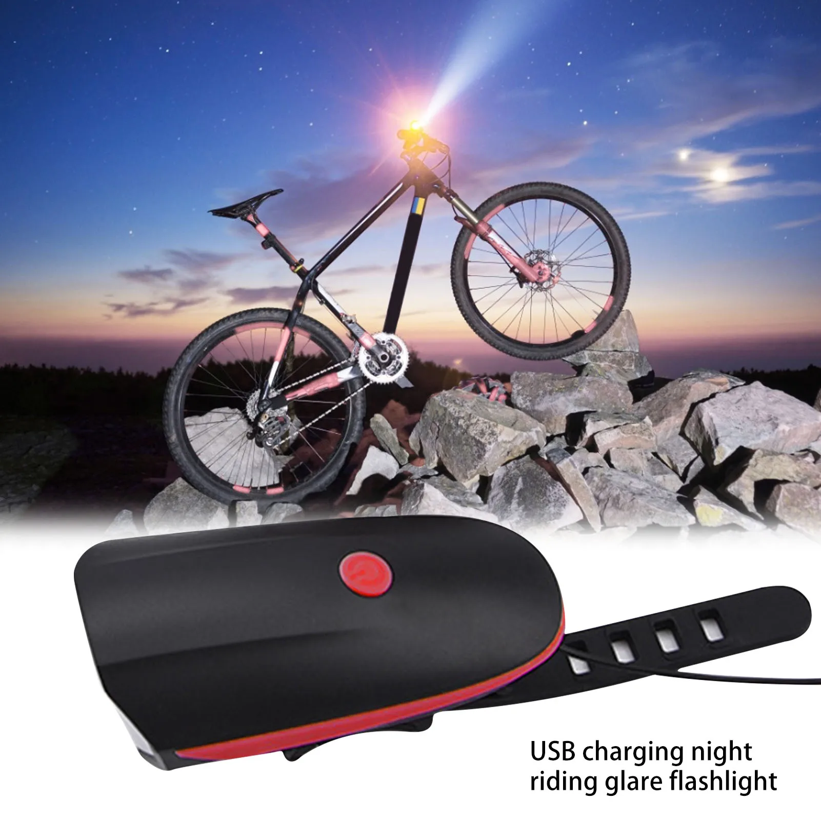USB Rechargeable Bicycle Light Cycling Bike Headl Waterproof LED Light One-touch Switch Unique Speaker Multiple Sound Modes
USB Rechargeable Bicycle Light Cycling Bike Headl Waterproof LED Light One-touch Switch Unique Speaker Multiple Sound Modes