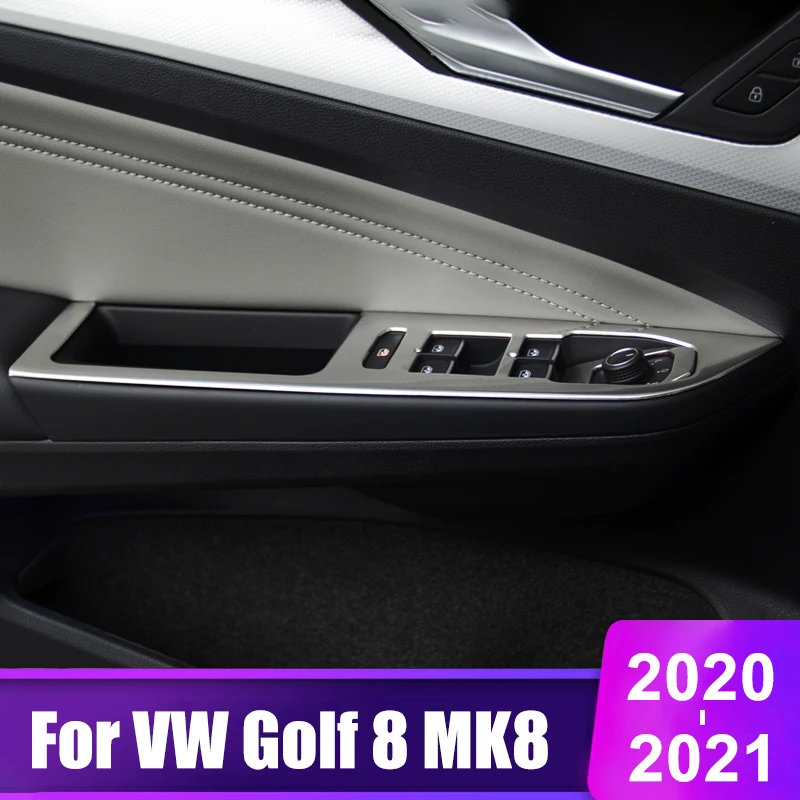 For Volkswagen VW Golf 8 MK8 2020 2021 2022 Stainless Steel Accessories Car Window Glass Lift Switch Panel Armrest Trim Cover
For Volkswagen VW Golf 8 MK8 2020 2021 2022 Stainless Steel Accessories Car Window Glass Lift Switch Panel Armrest Trim Cover