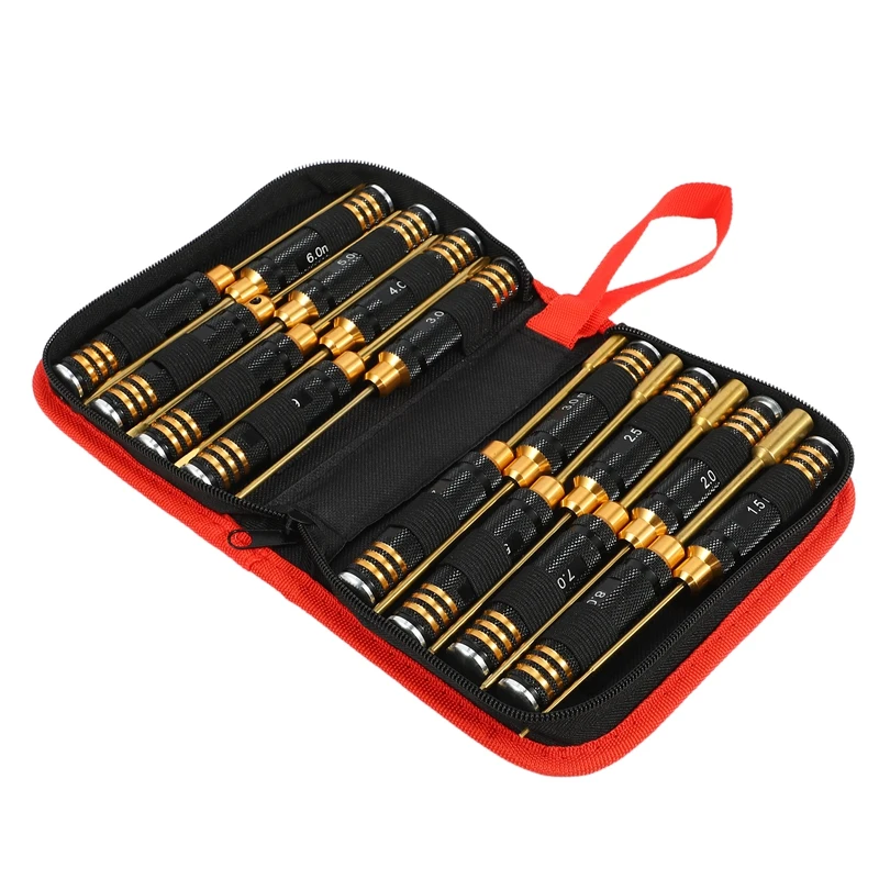 16Pcs Hex Phillips Screw Nut Flat Hexagonal Screwdriver Set with Bag Black Round Hand Shank for RC Model Mini Hand Tool
16Pcs Hex Phillips Screw Nut Flat Hexagonal Screwdriver Set with Bag Black Round Hand Shank for RC Model Mini Hand Tool