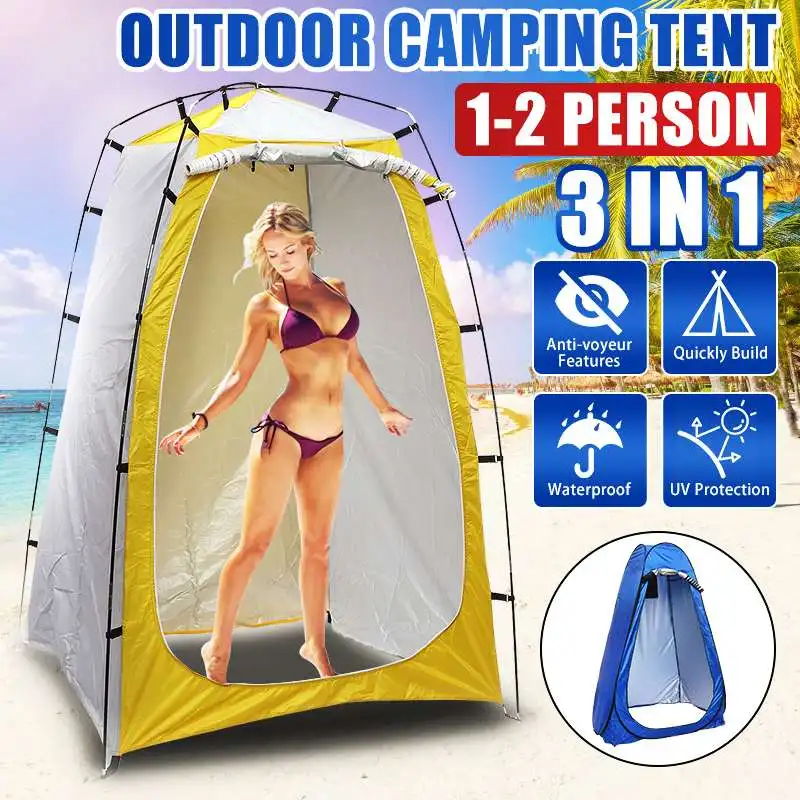 Portable Automatic Pop-up Camping Tent Outdoor Shower Toilet Bath Changing Fitting Room Privacy Sun Shelter Beach Privacy Toilet
Portable Automatic Pop-up Camping Tent Outdoor Shower Toilet Bath Changing Fitting Room Privacy Sun Shelter Beach Privacy Toilet
