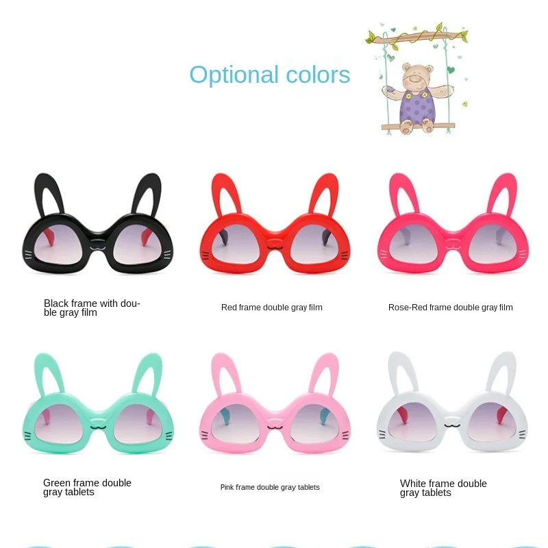 Cute Bunny Kids Sunglasses Girl Baby 2020 Fashion Glasses Trendy Bunny Glasses Personality Boy Sunglasses Cartoon UV400 Lens 
Cute Bunny Kids Sunglasses Girl Baby 2020 Fashion Glasses Trendy Bunny Glasses Personality Boy Sunglasses Cartoon UV400 Lens
