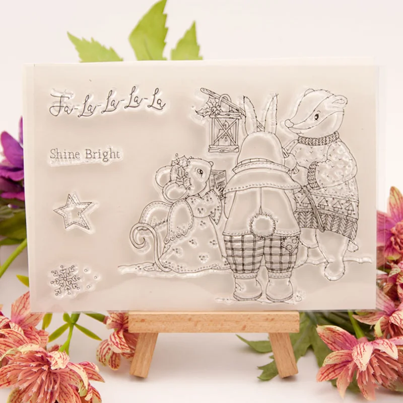 Shine Bright Transparent Seal Clear Silicone Stamp Cutting DIY Scrapbooking Rubber Coloring Embossing Decor Reusable 10.5*14.8cm
Shine Bright Transparent Seal Clear Silicone Stamp Cutting DIY Scrapbooking Rubber Coloring Embossing Decor Reusable 10.5*14.8cm