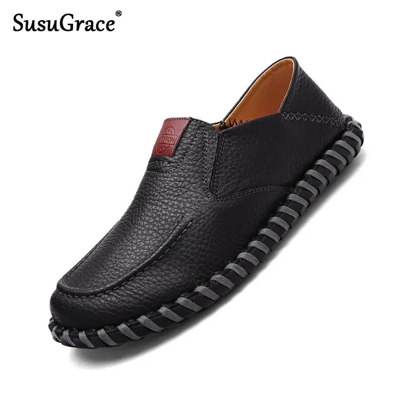 SusuGrace New Spring Men Loafers Flats Slip-on Drive Shoes Soft Non-slip Male Moccasins Fashion Casual Black Male Leather Shoes
SusuGrace New Spring Men Loafers Flats Slip-on Drive Shoes Soft Non-slip Male Moccasins Fashion Casual Black Male Leather Shoes