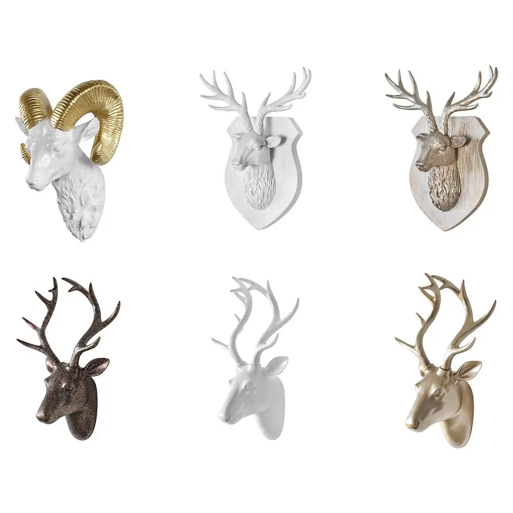 European Three-dimensional Animal Head Deer Head Resin Craft Wall Hanging Decoration For Home Living Room Wall Decoration
European Three-dimensional Animal Head Deer Head Resin Craft Wall Hanging Decoration For Home Living Room Wall Decoration